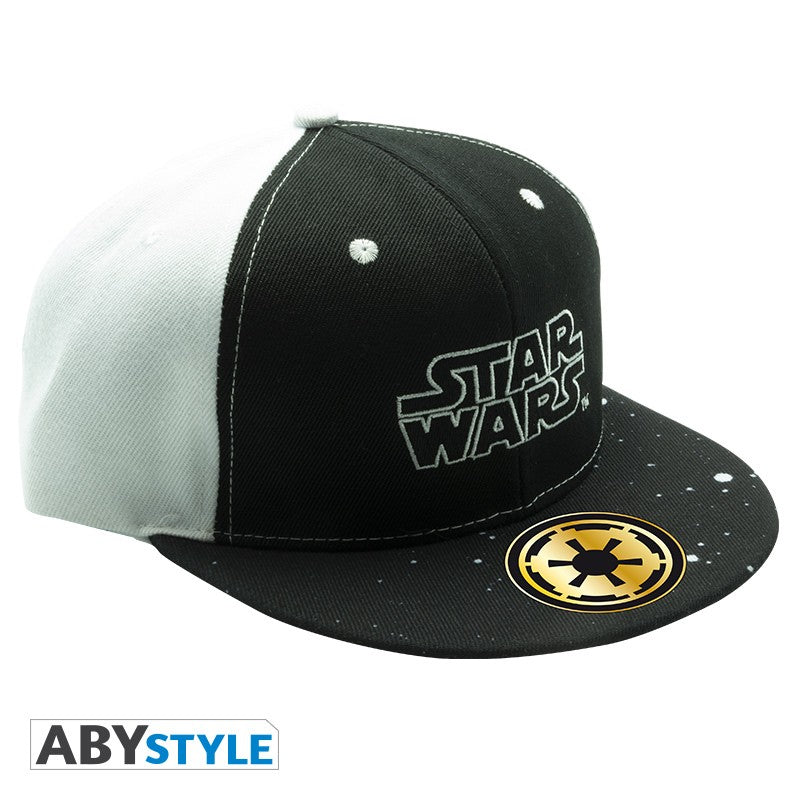 Darth Vader Helmet Design Star Wars Licensed Black & White Unisex One Size Fits All Snapback Cap