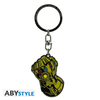 Infinity Gauntlet  with Infinity Stones Design Marvel Licensed Gold High Quality Metal Keychain