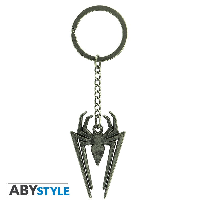 Spider-Man Logo Marvel Official Licensed Silver High Quality Metal 3D Keychain