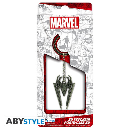 Spider-Man Logo Marvel Official Licensed Silver High Quality Metal 3D Keychain