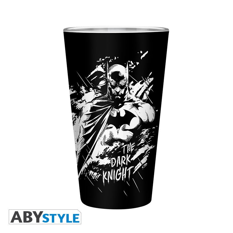 Batman/Joker Graphic Design DC Comics Licensed Black 400 ml High Quality Large Glass