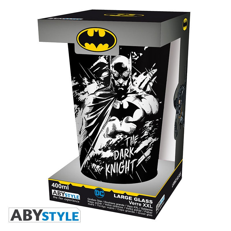 Batman/Joker Graphic Design DC Comics Licensed Black 400 ml High Quality Large Glass