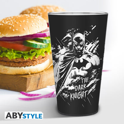 Batman/Joker Graphic Design DC Comics Licensed Black 400 ml High Quality Large Glass