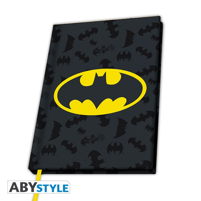 Batman Logo Design DC Comics Licensed Black A5 Notebook