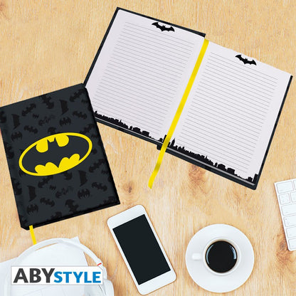Batman Logo Design DC Comics Licensed Black A5 Notebook