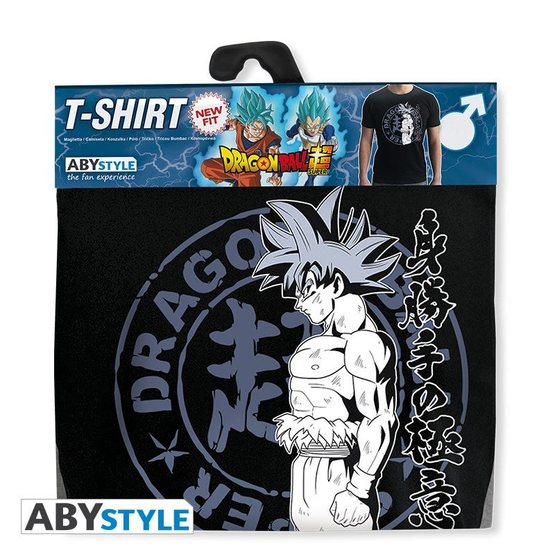 Son Goku Ultra Instinct Design Licensed Dragon Ball Super Extra Black T-Shirt for Men