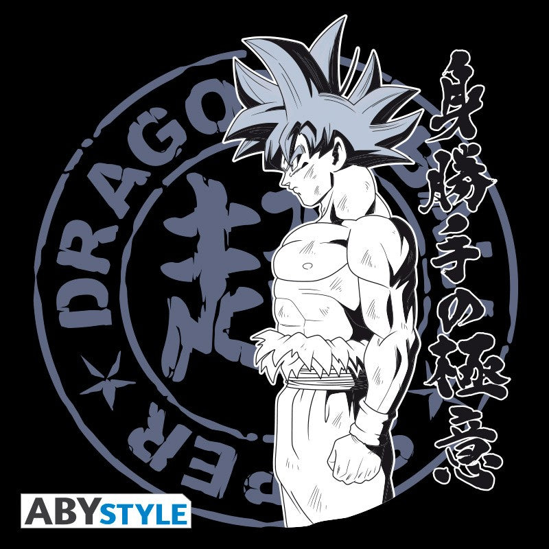 Son Goku Ultra Instinct Design Licensed Dragon Ball Super Extra Black T-Shirt for Men