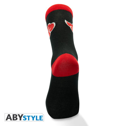 Buy Akatsuki Logo Design Naruto Shippuden Licensed Black & Red Unisex One Size Fits All Crew Socks (One Pair). now online in UAE