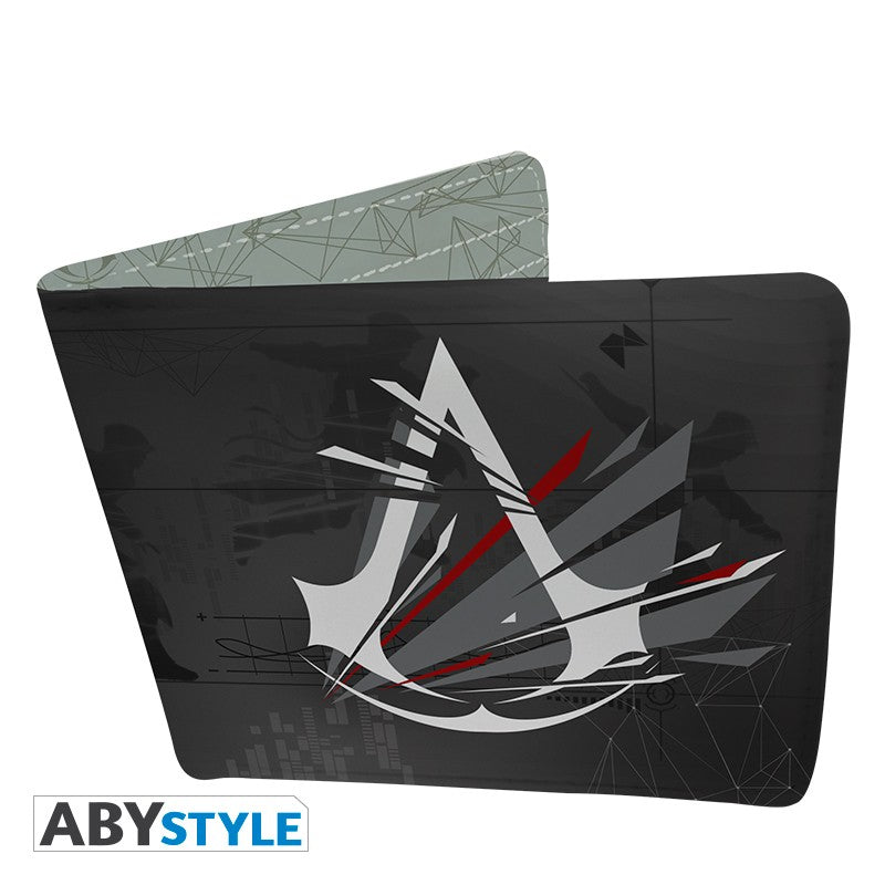 Valhalla Crest Logo/Emblem Design Assasin's Creed Licensed Black Bi-Fold Vinyl Wallet Unisex