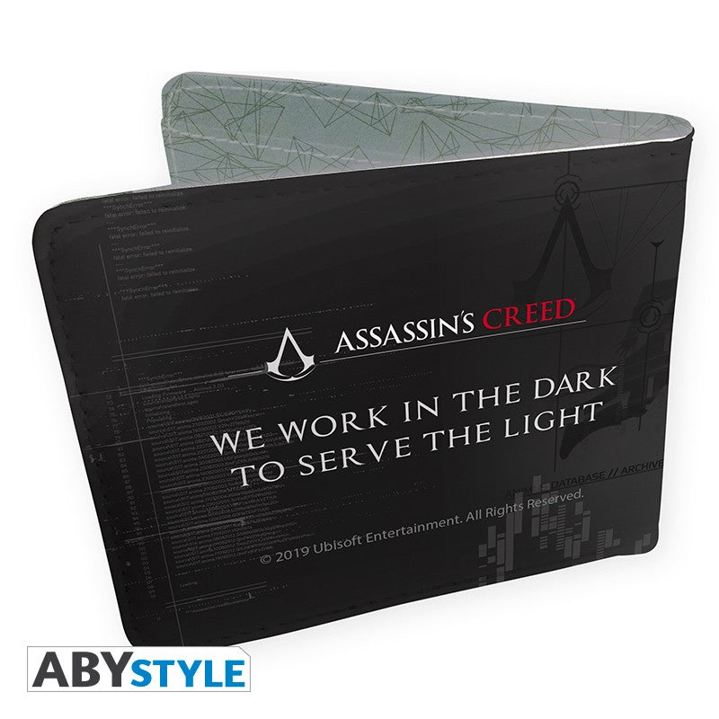 Valhalla Crest Logo/Emblem Design Assasin's Creed Licensed Black Bi-Fold Vinyl Wallet Unisex