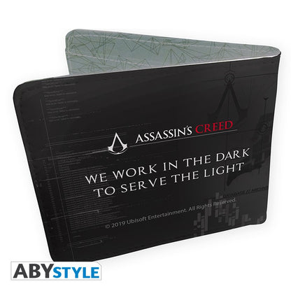 Valhalla Crest Logo/Emblem Design Assasin's Creed Licensed Black Bi-Fold Vinyl Wallet Unisex