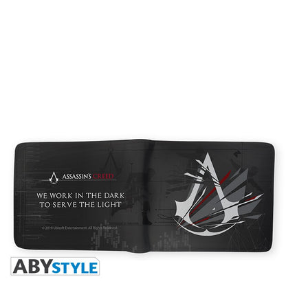 Valhalla Crest Logo/Emblem Design Assasin's Creed Licensed Black Bi-Fold Vinyl Wallet Unisex