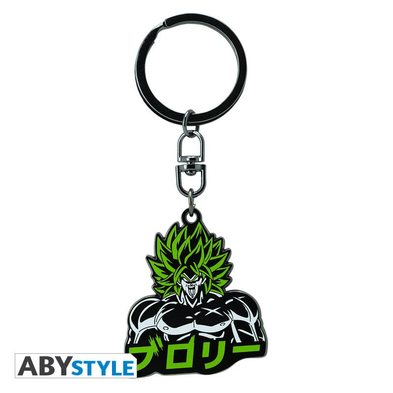 Broly Super Saiyan Design Dragon Ball Super Licensed Black Green High Quality Metal Keychain