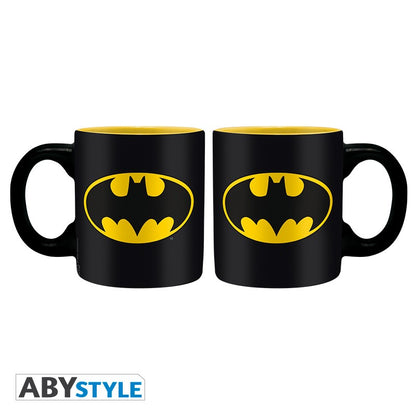 Batman & The Flash Design DC Comics Licensed Black/Red 110 ml Ceramic Espresso Mug Set (2pcs)