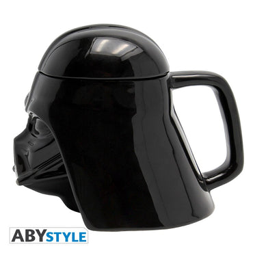 Darth Vader Head Gear Design Star Wars Licensed Black 350 ml Ceramic 3D Mug