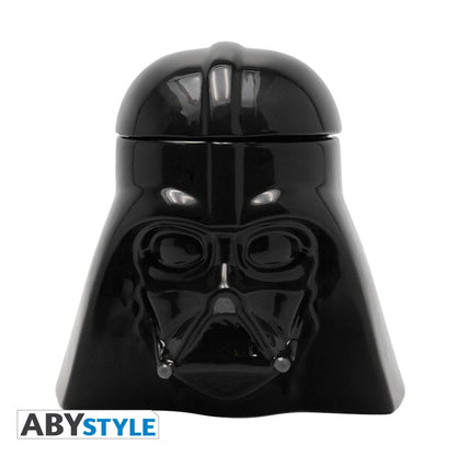 Darth Vader Head Gear Design Star Wars Licensed Black 350 ml Ceramic 3D Mug