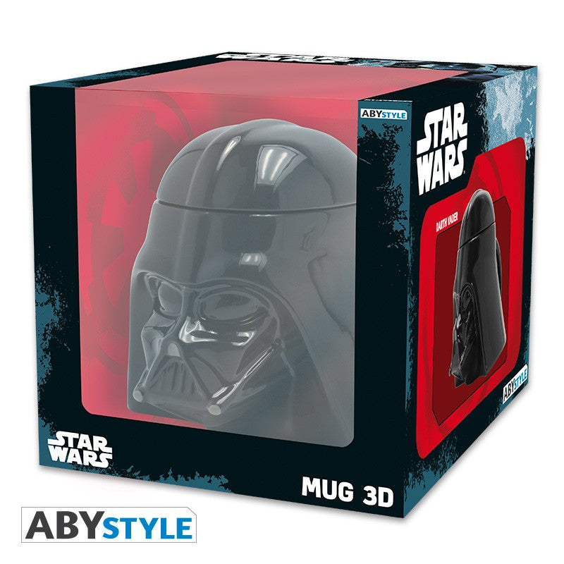 Darth Vader Head Gear Design Star Wars Licensed Black 350 ml Ceramic 3D Mug