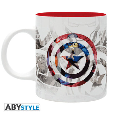 Captain America Sheild Design Marvel Licensed White 320 ml High Quality Ceramic Mug
