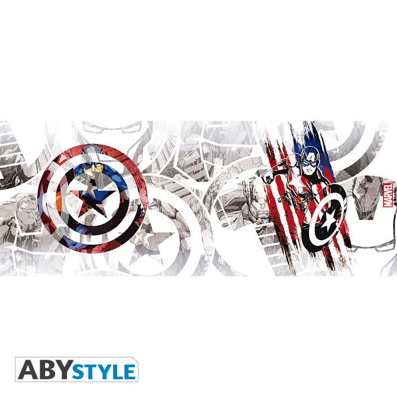 Captain America Sheild Design Marvel Licensed White 320 ml High Quality Ceramic Mug
