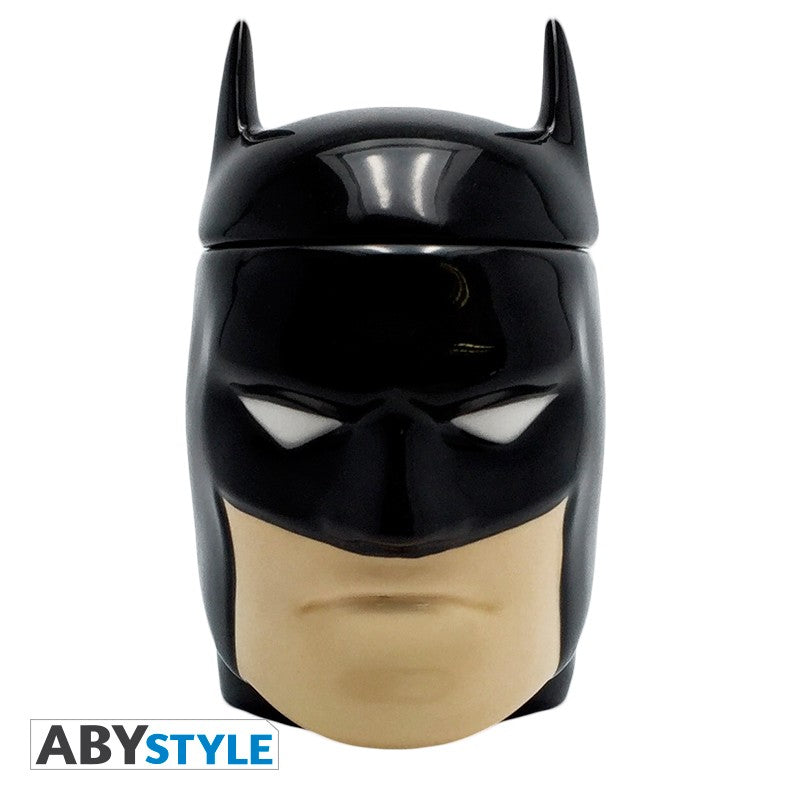 Batman Head Design DC Comics Licensed Black 300 ml Ceramic 3D Mug