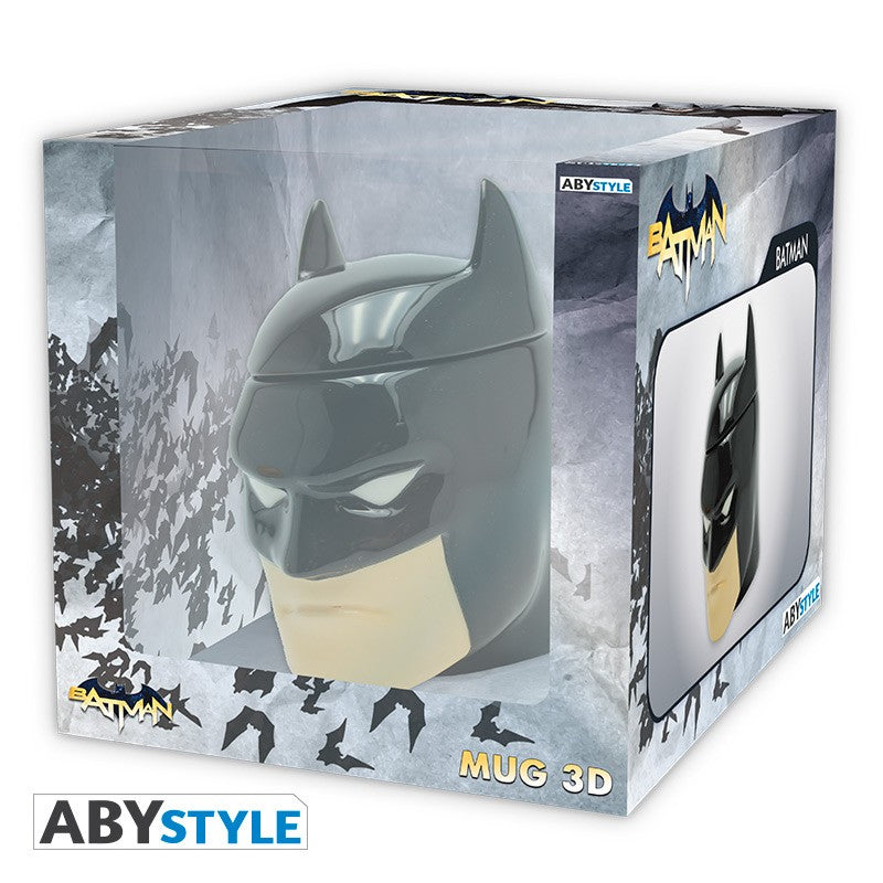 Batman Head Design DC Comics Licensed Black 300 ml Ceramic 3D Mug