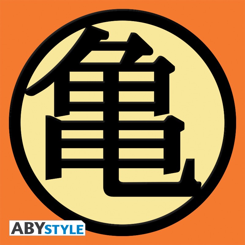 Kame Kanji Symbol Design Dragon Ball Licensed Black & Orange Unisex One Size Fits All Snapback Cap