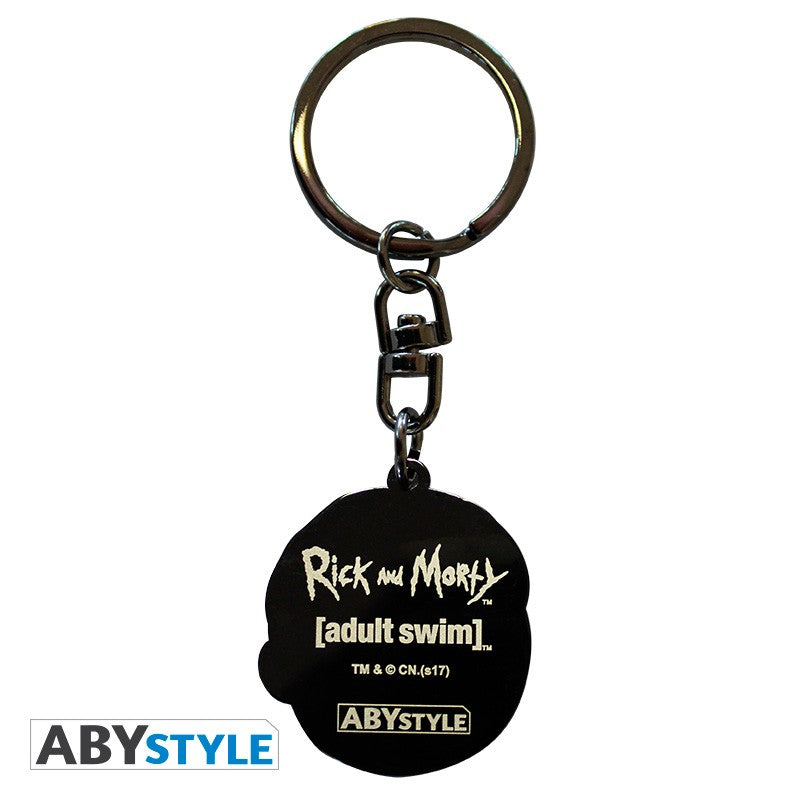 Rick and Morty Morty's Face Design Adult Swim Licensed Multi-Color High Quality Metal Keychain