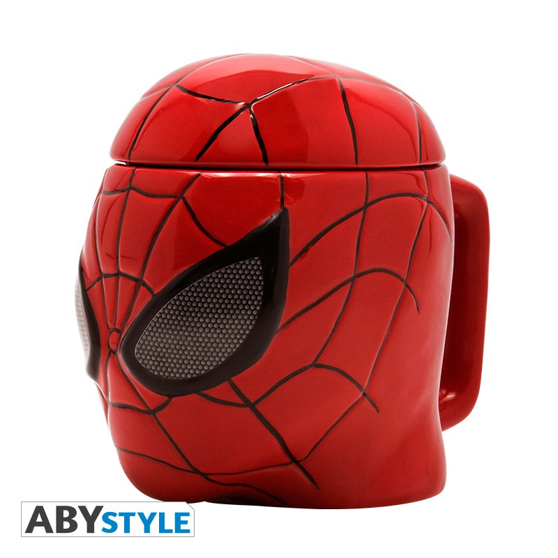 Spider-Man Mask Design Marvel Licensed Red 350 ml Ceramic 3D Mug