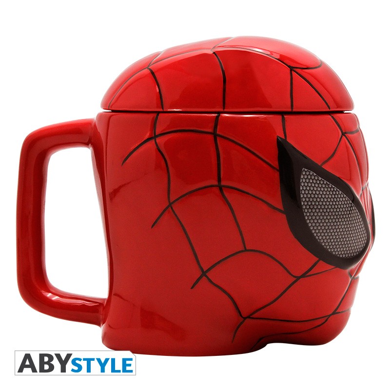 Spider-Man Mask Design Marvel Licensed Red 350 ml Ceramic 3D Mug