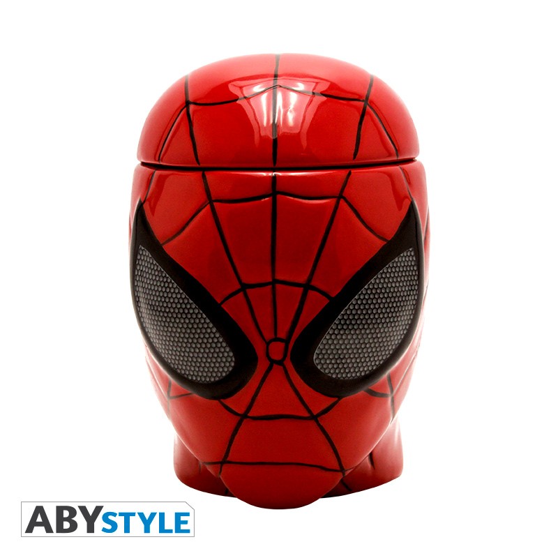 Spider-Man Mask Design Marvel Licensed Red 350 ml Ceramic 3D Mug