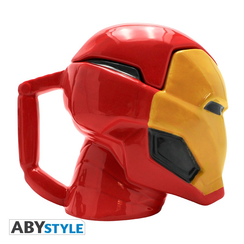 Iron-Man Helmet Design Marvel Licensed Multi-Color 450 ml Ceramic 3D Heat Changing Mug