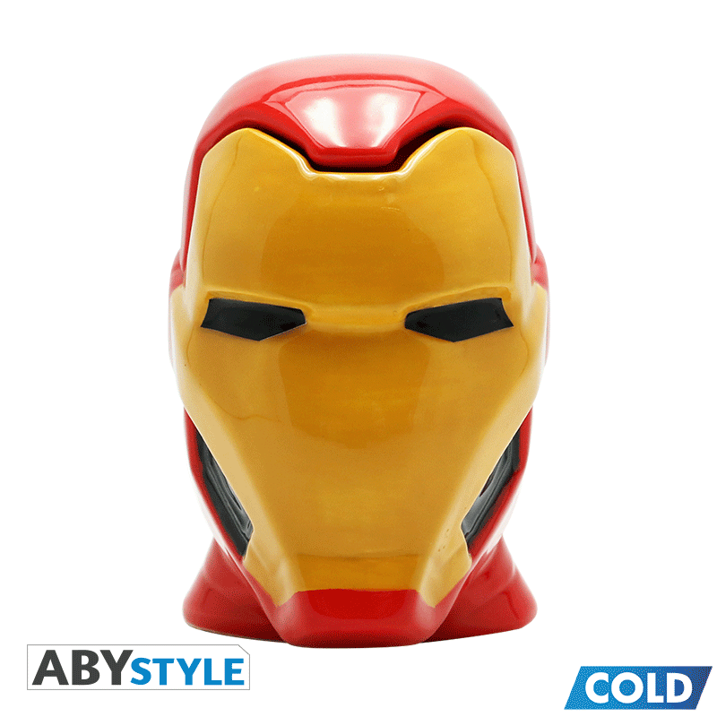 Iron-Man Helmet Design Marvel Licensed Multi-Color 450 ml Ceramic 3D Heat Changing Mug
