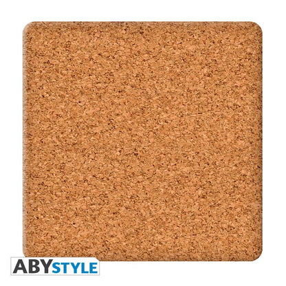 Rick and Morty Adult Swim Licensed Cork Material Set of 4 Coasters