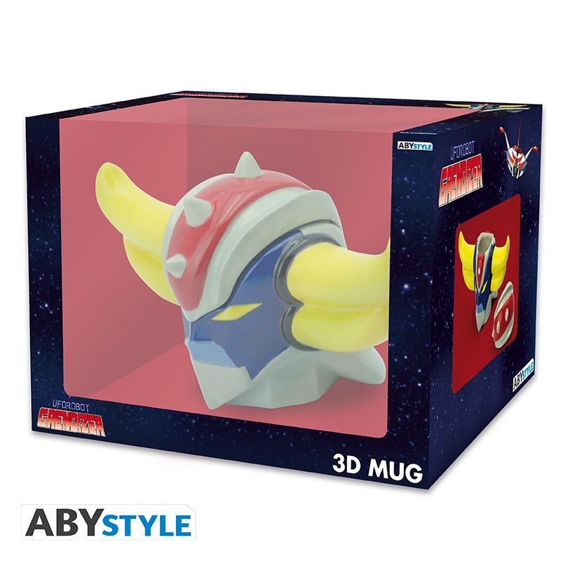UFO Super Robot Grendizer Head Design Goldorak Licensed Multi-Color 250 ml Ceramic 3D Mug