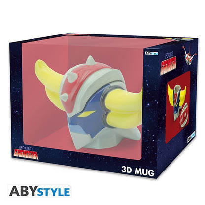 UFO Super Robot Grendizer Head Design Goldorak Licensed Multi-Color 250 ml Ceramic 3D Mug
