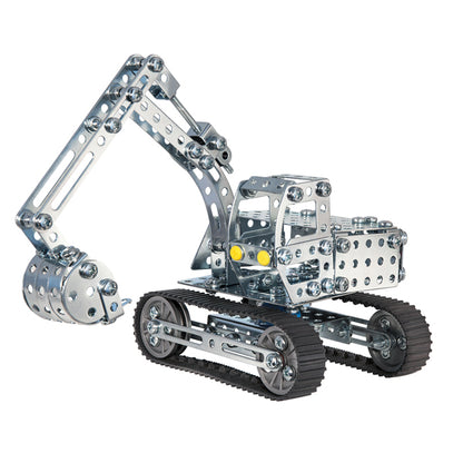 eitech Construction Classic Set Excavator + Crane Truck 340 Pieces Metal Building Kit