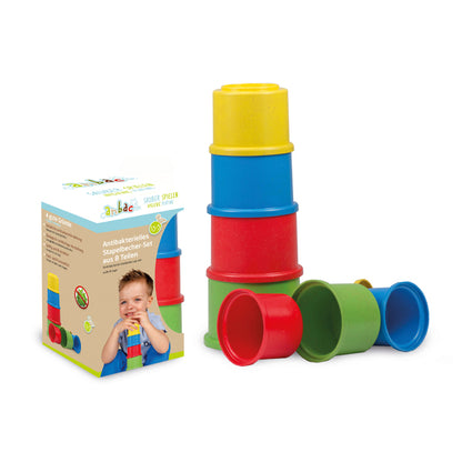 Anbac Anti-Bacterial Stackable-cup Set 8 Pieces Learning Toy