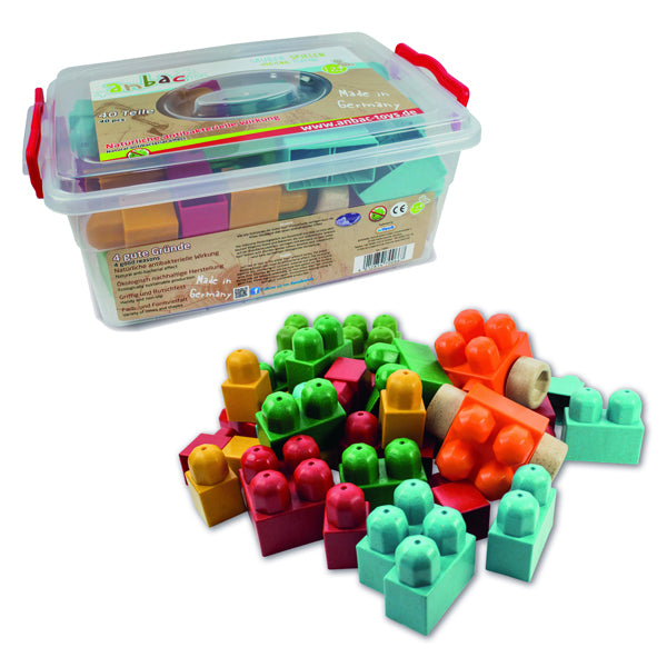 Anbac Anti-Bacterial Building Blocks 40 Pieces Learning Toy