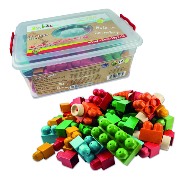 Anbac Anti-Bacterial Building Blocks 95 Pieces Learning Toy