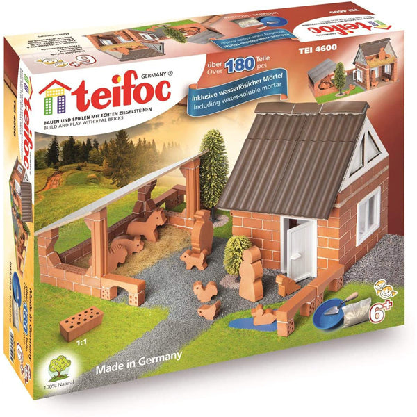 Teifoc TEI 4600 Farm House 180 pieces Brick Construction Kit