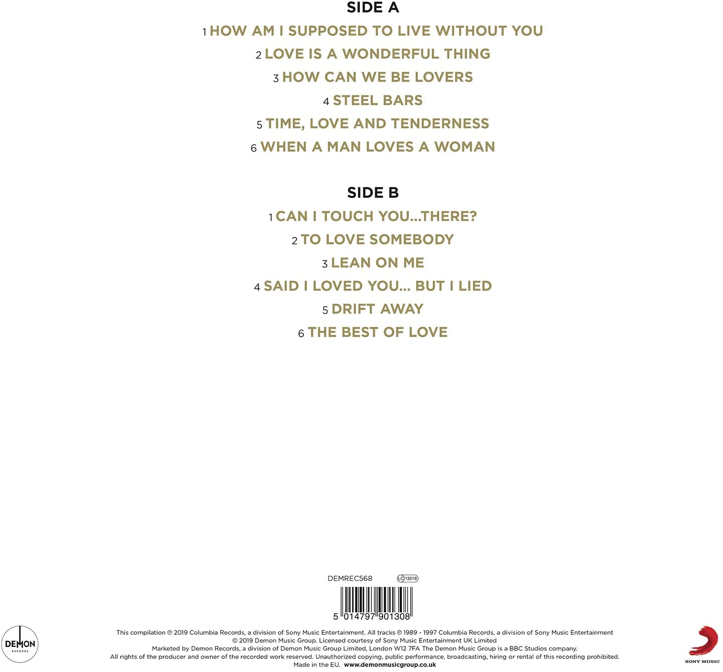 Michael Bolton - Gold (Gold Vinyl) - LP