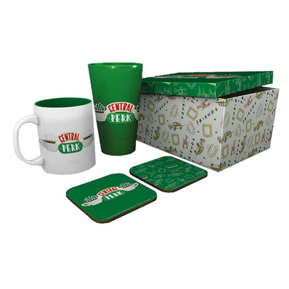 F.R.I.E.N.D.S. Central Perk Drinkware Gift Box (Mug & Glass & 2 Coasters)