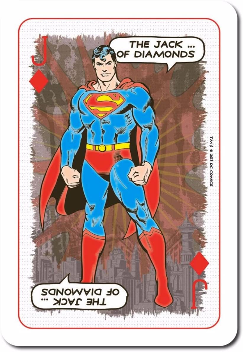 DC Comics Waddingtons Retro Number 1 Playing Cards