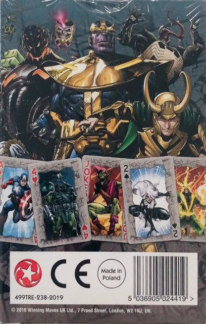 Marvel Universe Waddingtons Number 1 Playing Cards