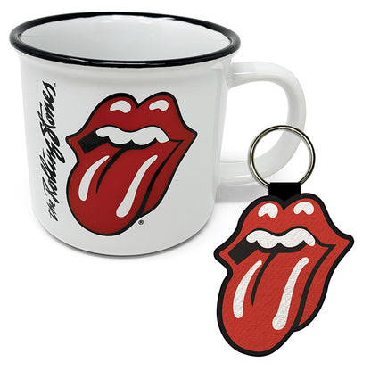 The Rolling Stones (Lips)  Campfire Mug and Keychain Set