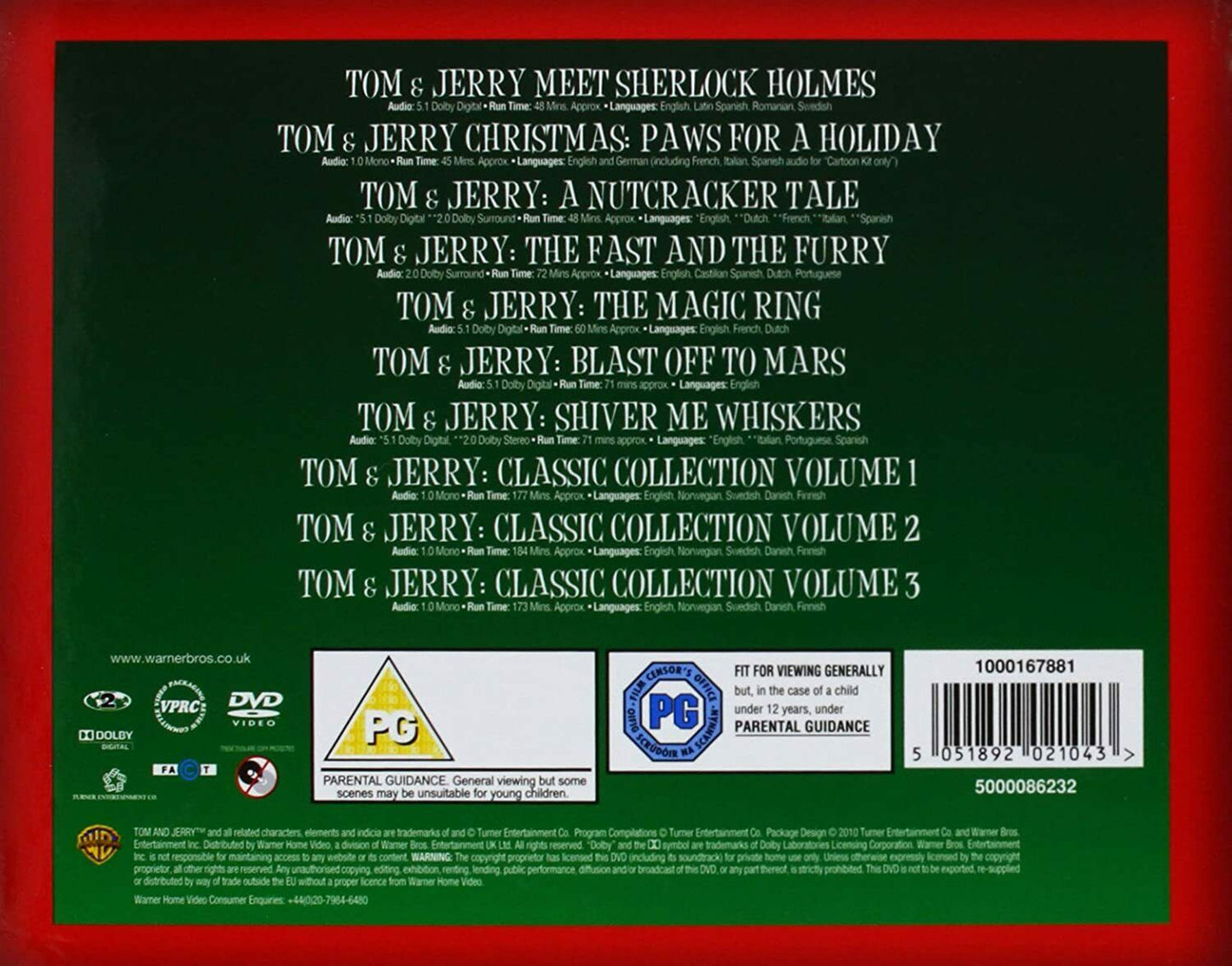 Tom And Jerry 10 DVD Box Set