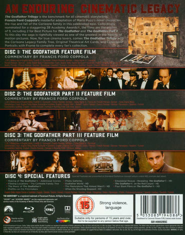 Godfather Trilogy - The Corleone Legacy Edition 4-Disc Set Blu-ray