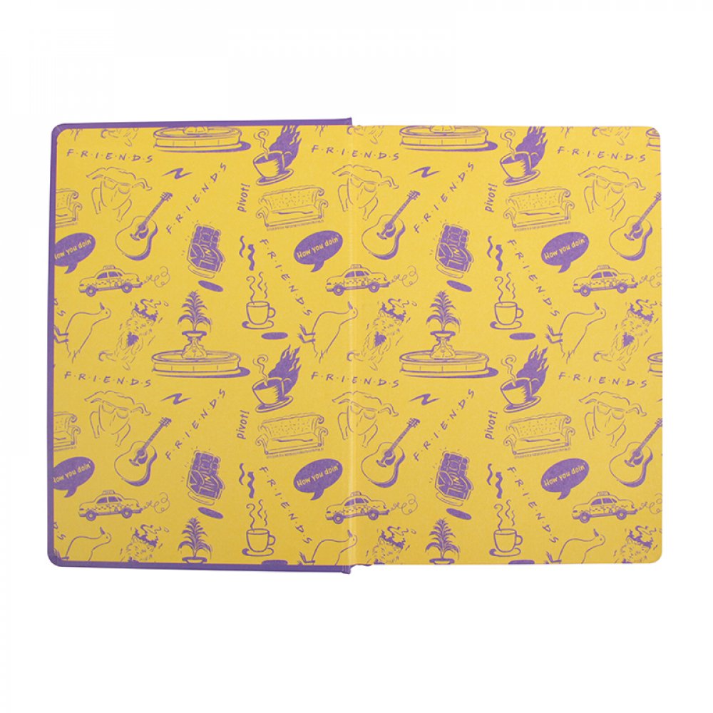 Half Moon Bay F.R.I.E.N.D.S. The One With The… Design Warner Bros. Licensed Purple 240 pages A5 Hardcover Notebook