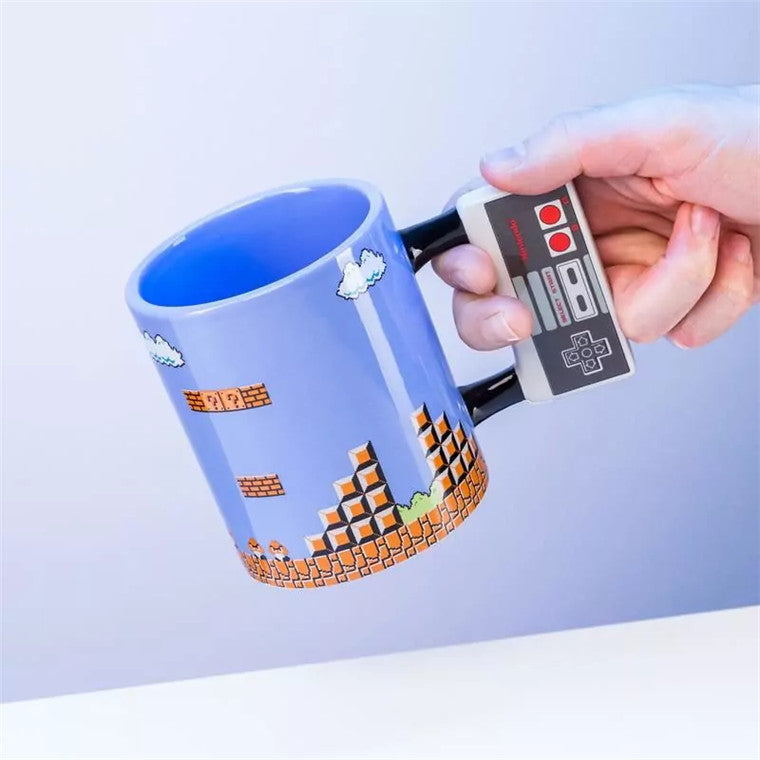 NES Controller Super Mario Design Nintendo Licensed Multi-Color 300 ml Ceramic 3D Mug
