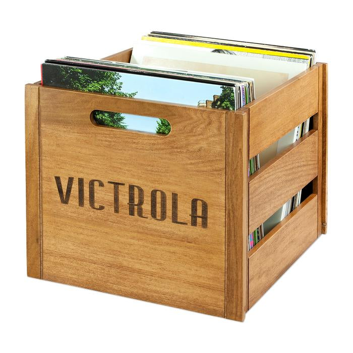Victrola Wooden Record/Vinyl Crate VA-20